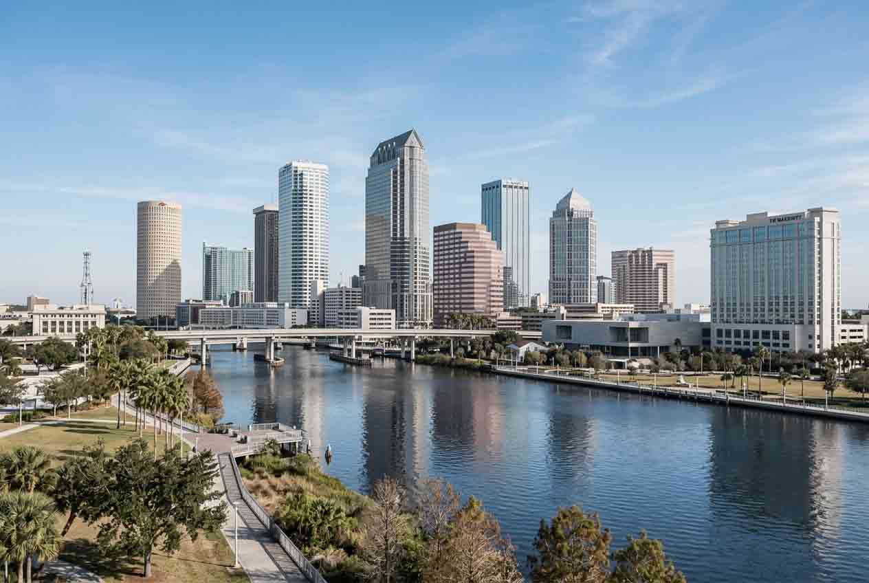 Downtown Tampa skyline daytime